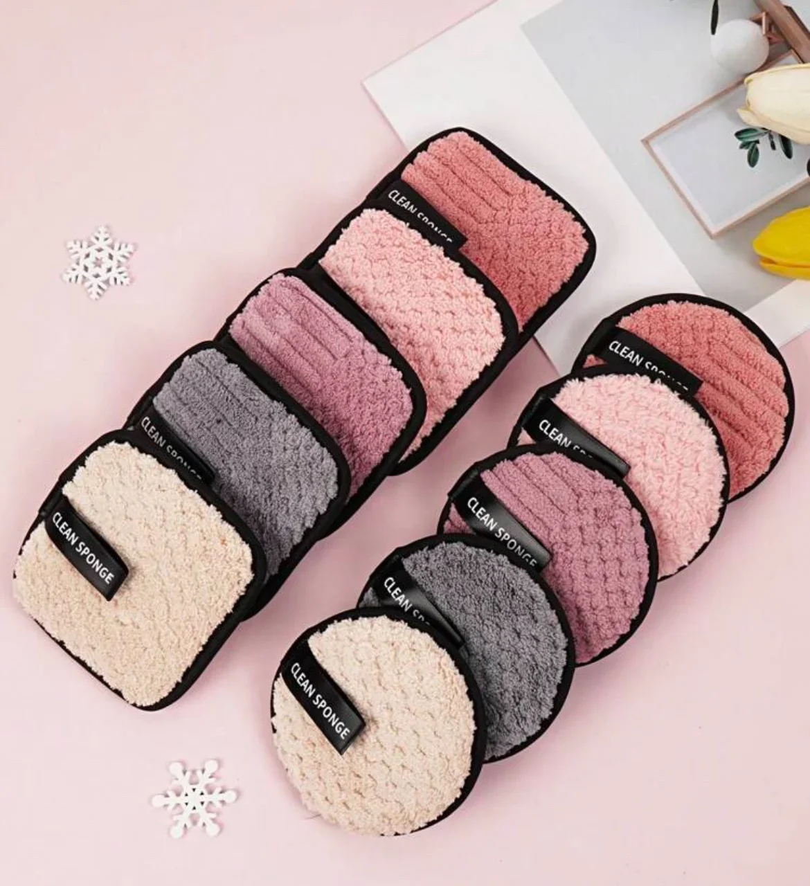 MAANGE Disque Démaquillant Rond Et Carré 1 Pièce