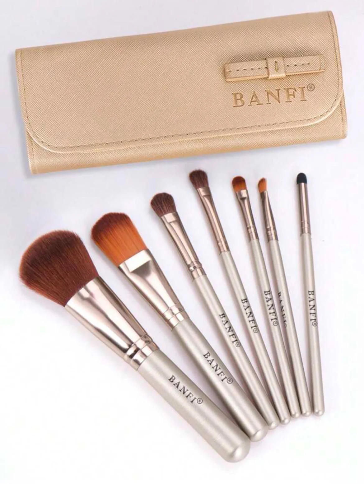 BANFI MakeUp Brush SET De 7 Pièces Avec Sac De Rangement