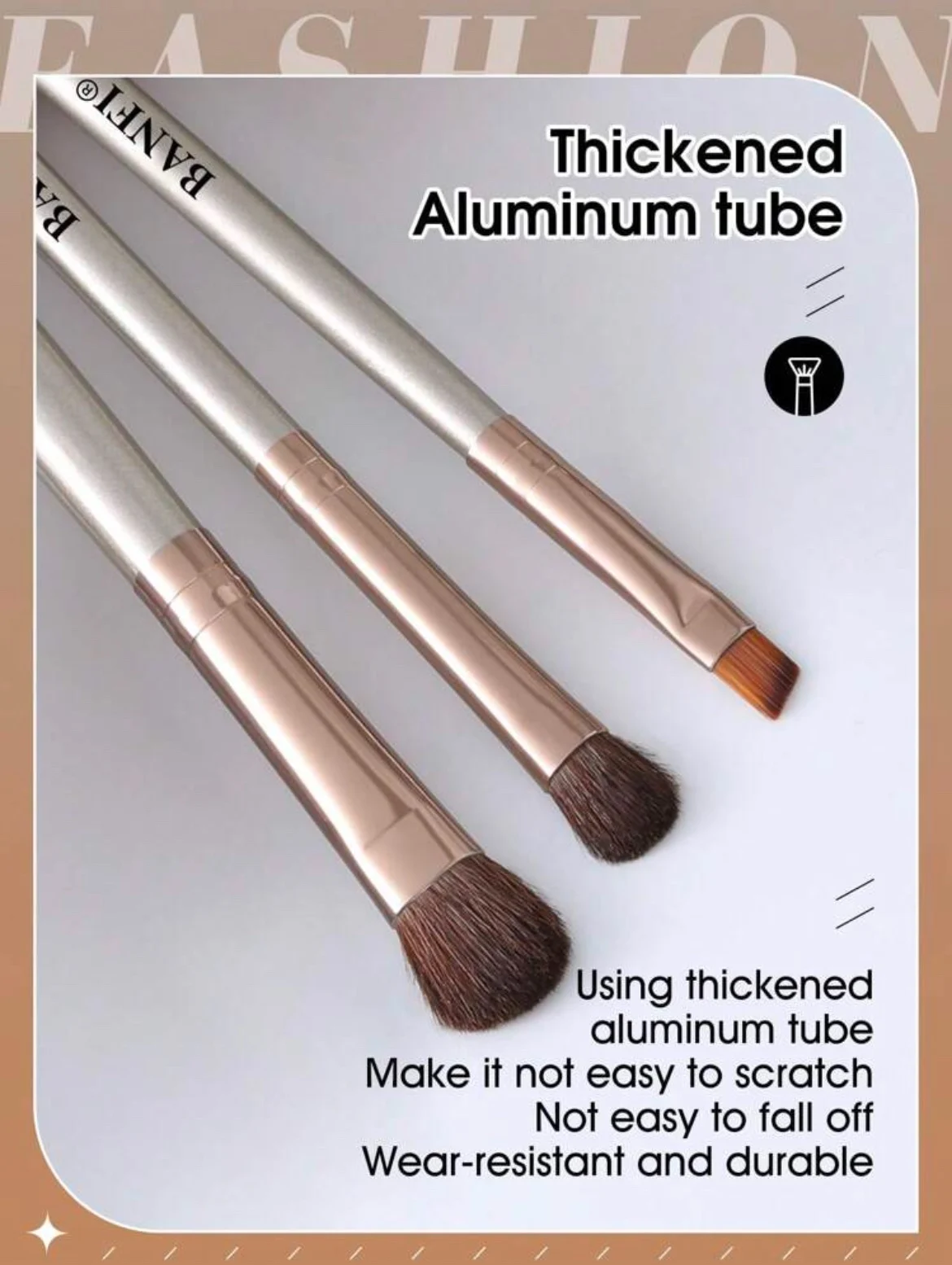 BANFI MakeUp Brush SET De 7 Pièces Avec Sac De Rangement