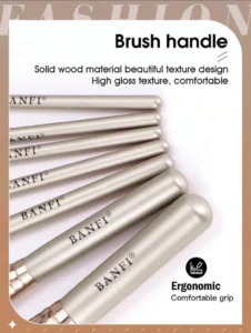 BANFI MakeUp Brush SET De 7 Pièces Avec Sac De Rangement