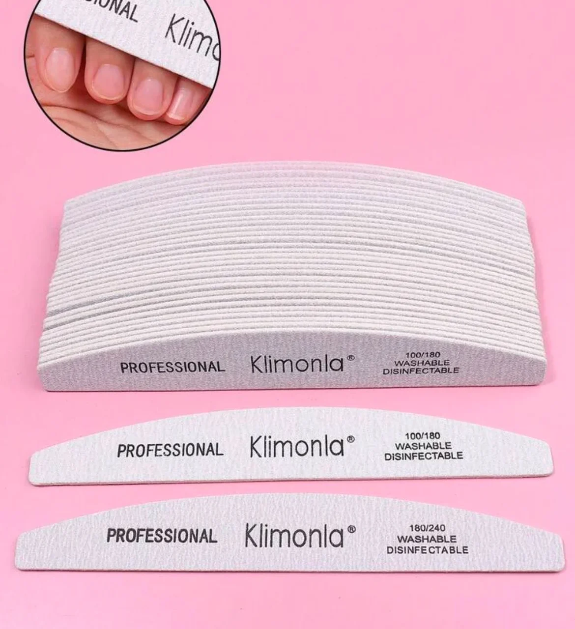 Klimonla Lime À Ongles Professionnelle Double Face