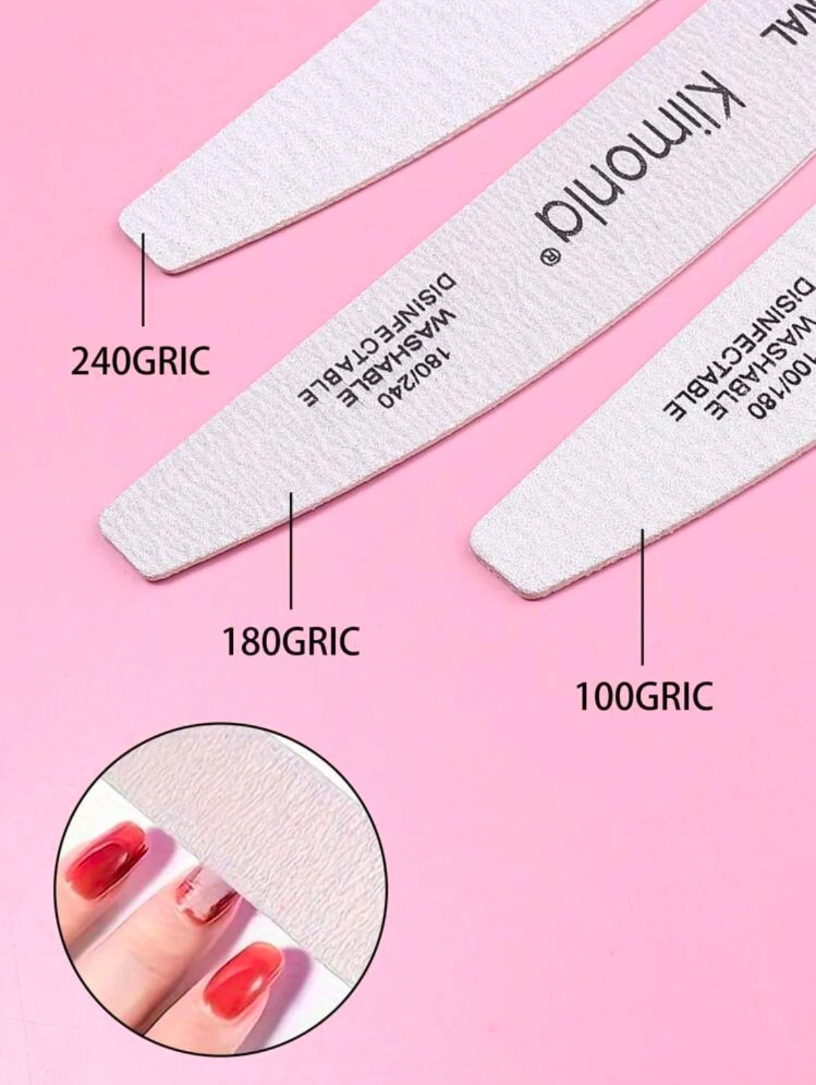 Klimonla Lime À Ongles Professionnelle Double Face