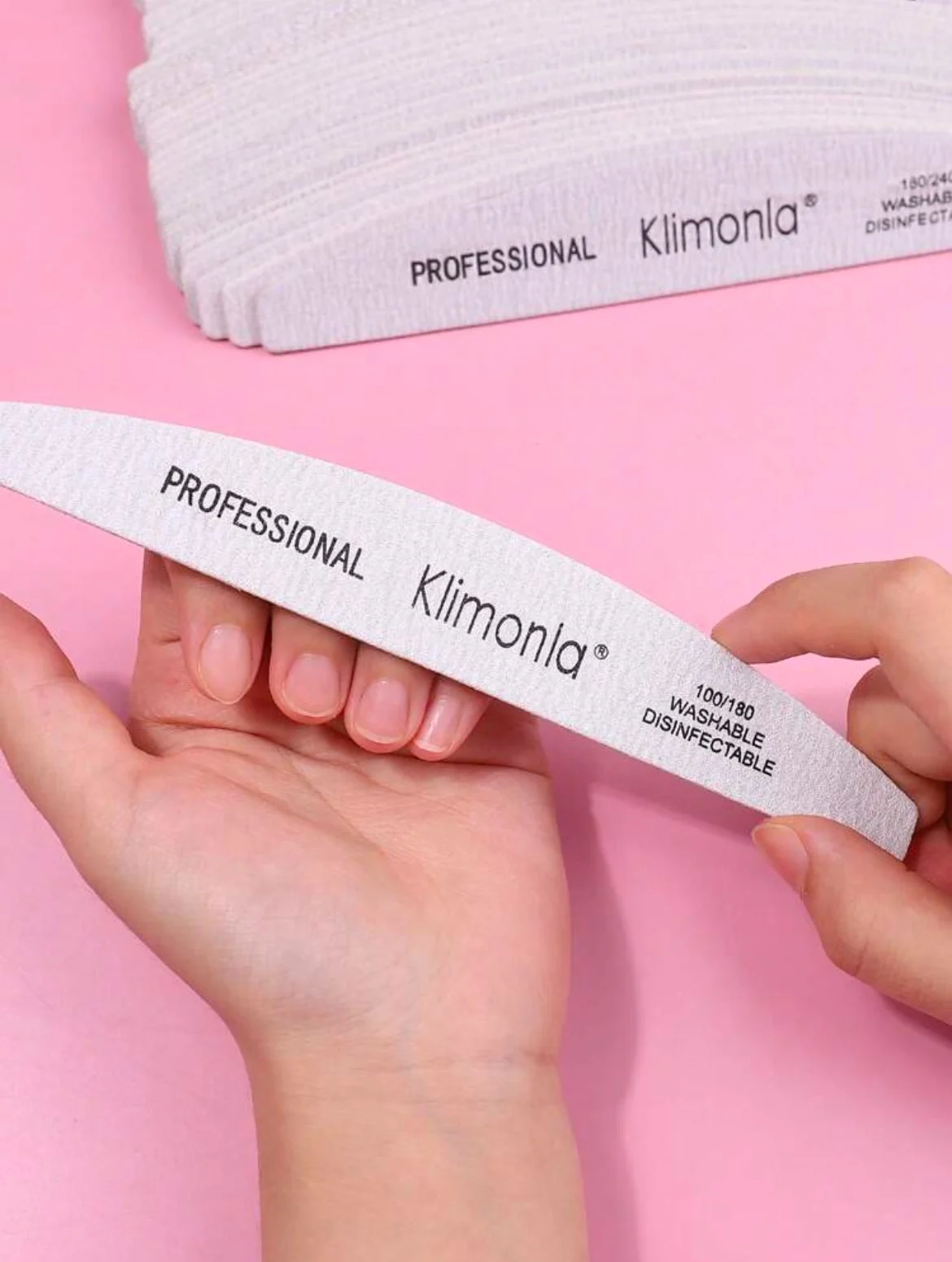 Klimonla Lime À Ongles Professionnelle Double Face