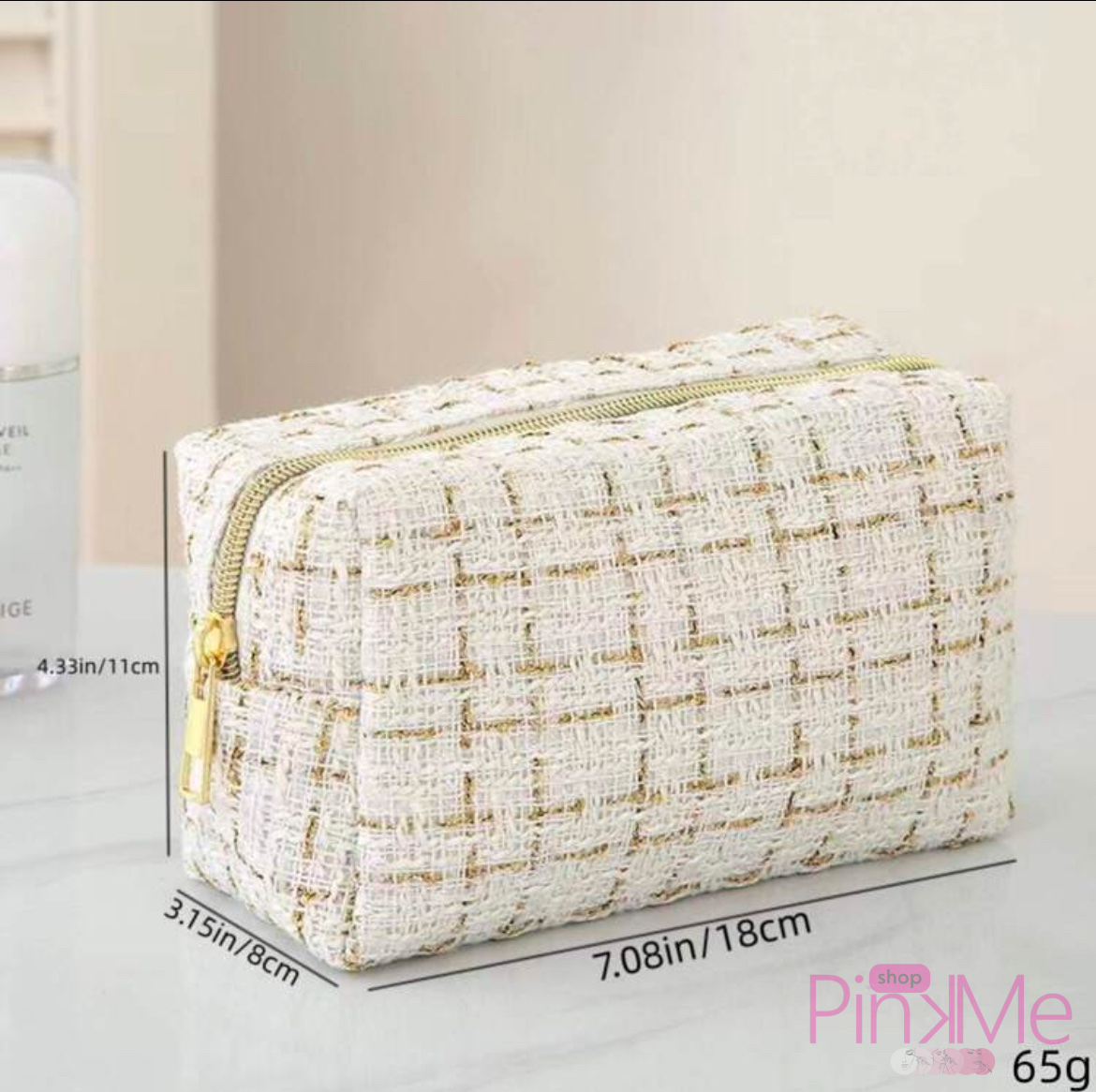 SH Trousse De Maquillage Damier Tissé