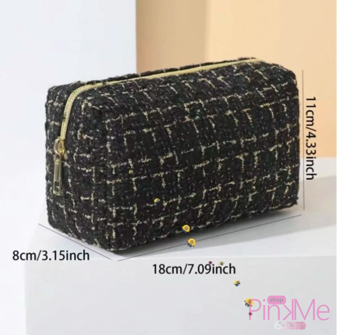 SH Trousse De Maquillage Damier Tissé