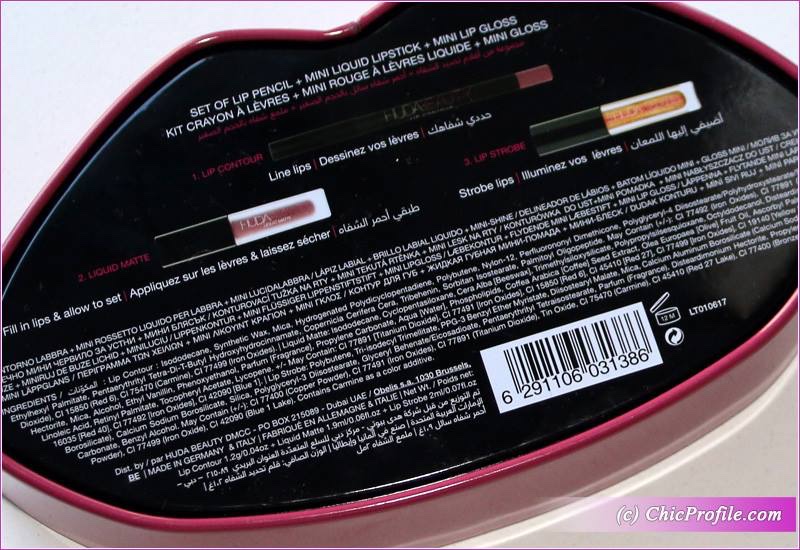 HUDA Beauty Contour & Strobe Lip Set Trophy Wife & Shameless