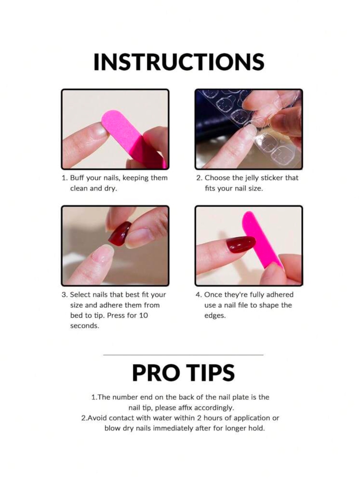 VV MEIJIAER Press-On Nails 96 Pièces Réutilisables Amande Longue (Série Violette) + Feuille Adhésive + Mini Lime - ZJ205