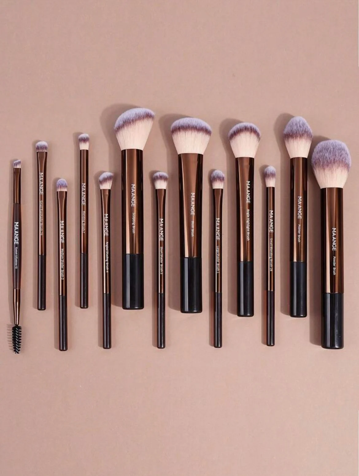 MAANGE Professional Brush SET De13 Pièces Aluminium Beginner MAANGE Professional Brush SET De13 Pièces Aluminium Beginner