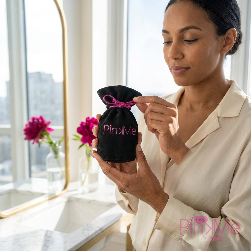 PinKMe Pochette Cadeau en Daim – Black PinKMe Pochette Cadeau en Daim – Black