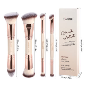 MAANGE MakeUp Brush SET Artiste De 4 Pièces Double