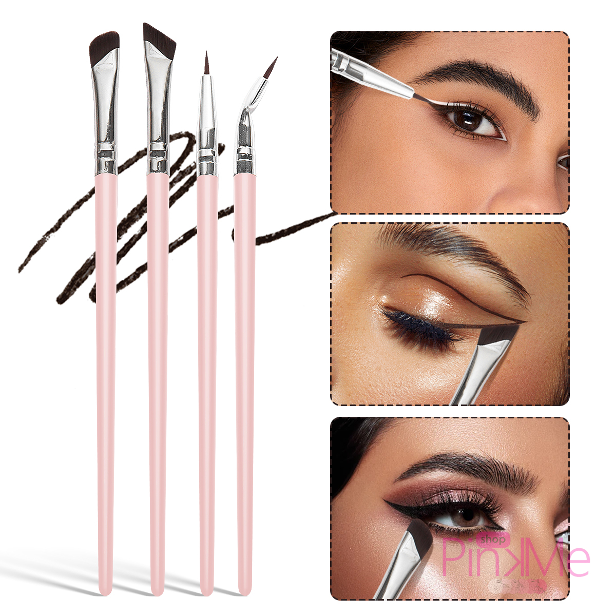 MAANGE Professionnal Eye Brush Set De 4 Pièces MAANGE Professionnal Eye Brush Set De 4 Pièces