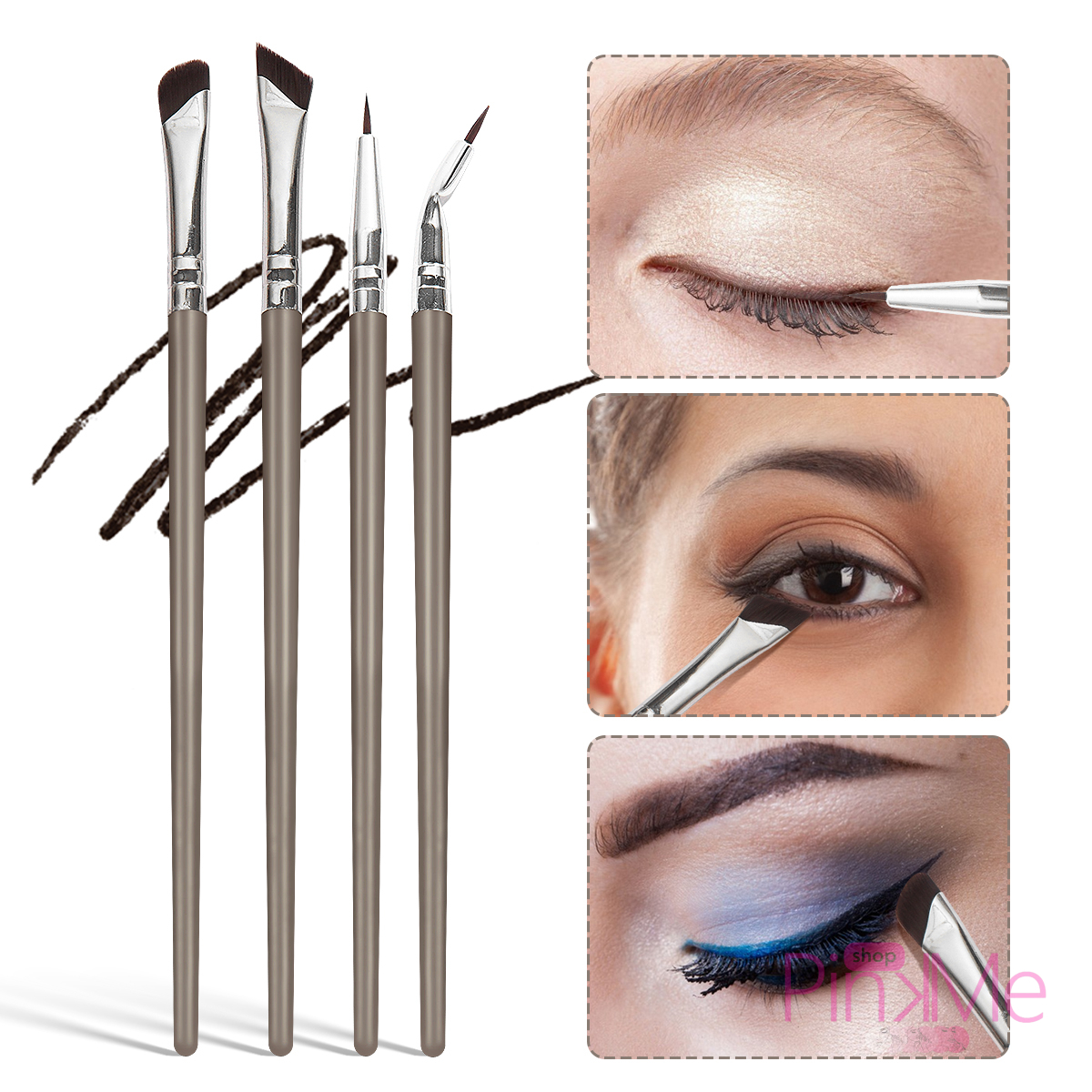 MAANGE Professionnal Eye Brush Set De 4 Pièces MAANGE Professionnal Eye Brush Set De 4 Pièces