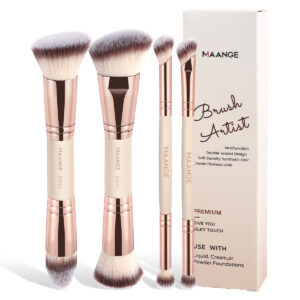 MAANGE MakeUp Brush SET Artiste De 4 Pièces Double