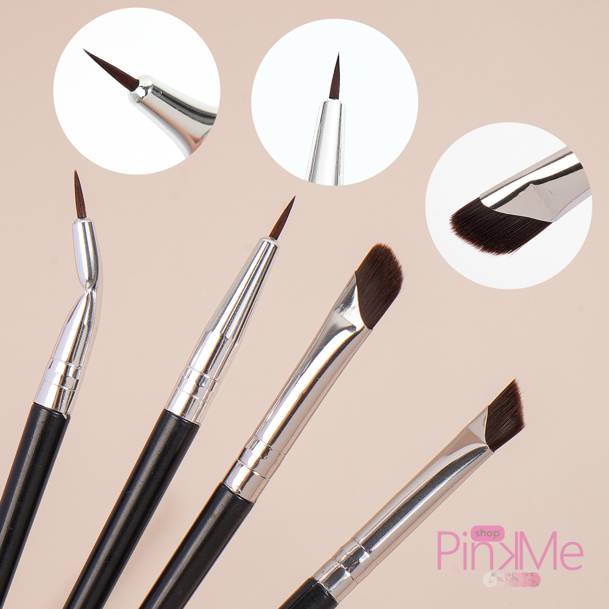 MAANGE Professionnal Eye Brush Set De 4 Pièces MAANGE Professionnal Eye Brush Set De 4 Pièces