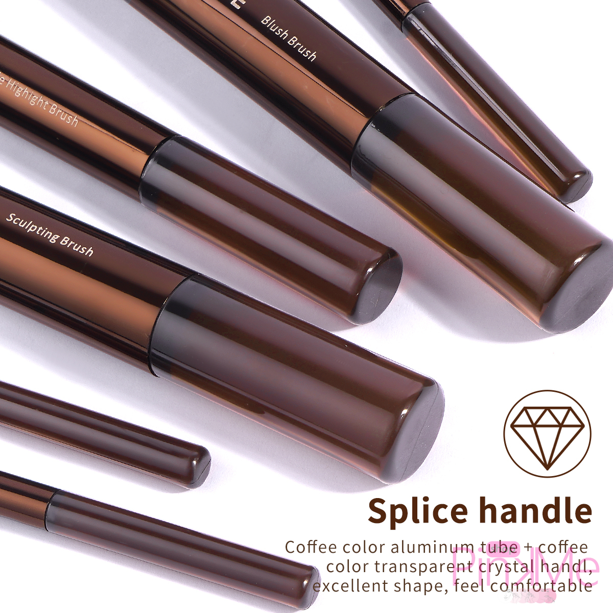 MAANGE Professional Brush SET De13 Pièces Aluminium Beginner MAANGE Professional Brush SET De13 Pièces Aluminium Beginner