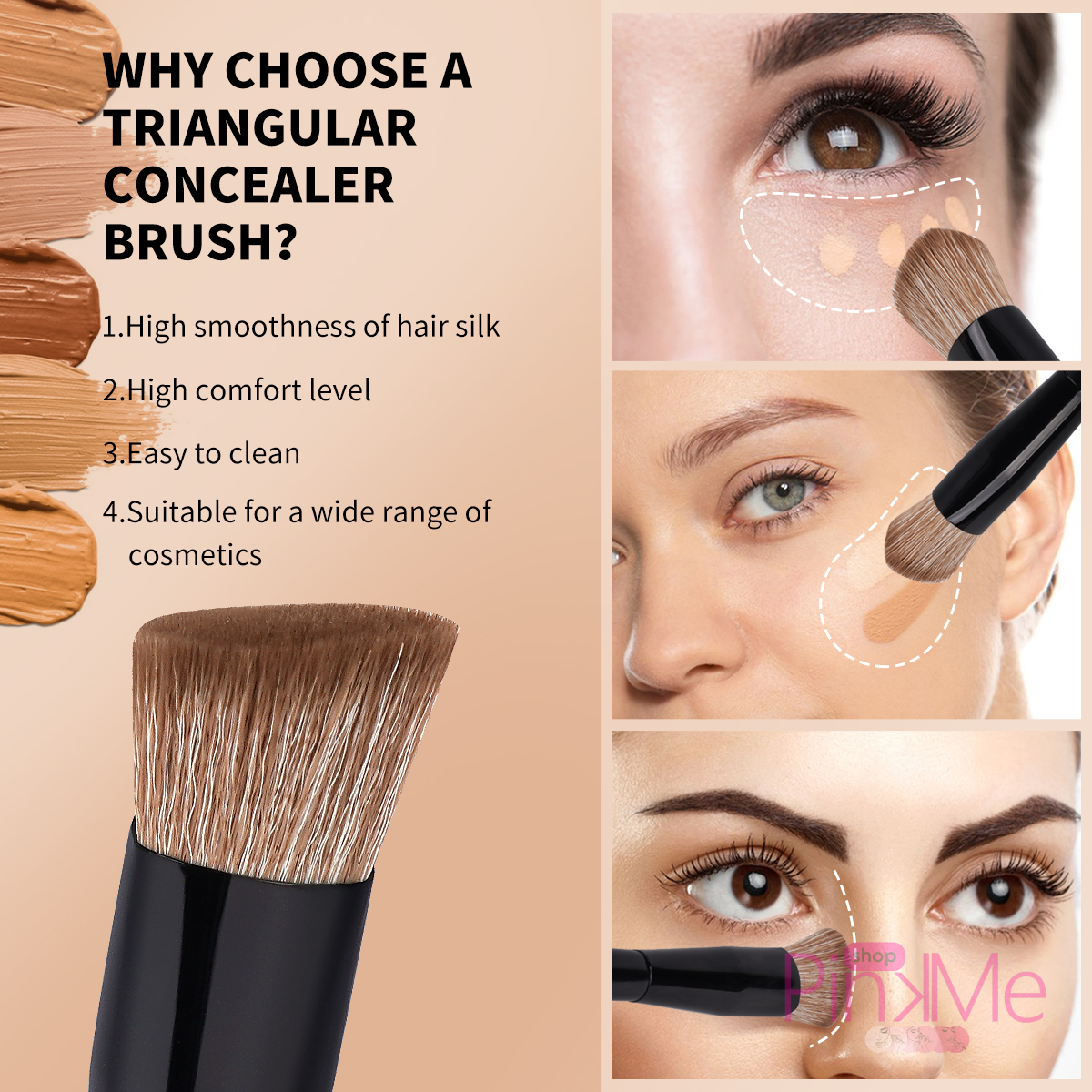 MAANGE Professionnal Triangle Concealer Brush MAANGE Professionnal Triangle Concealer Brush