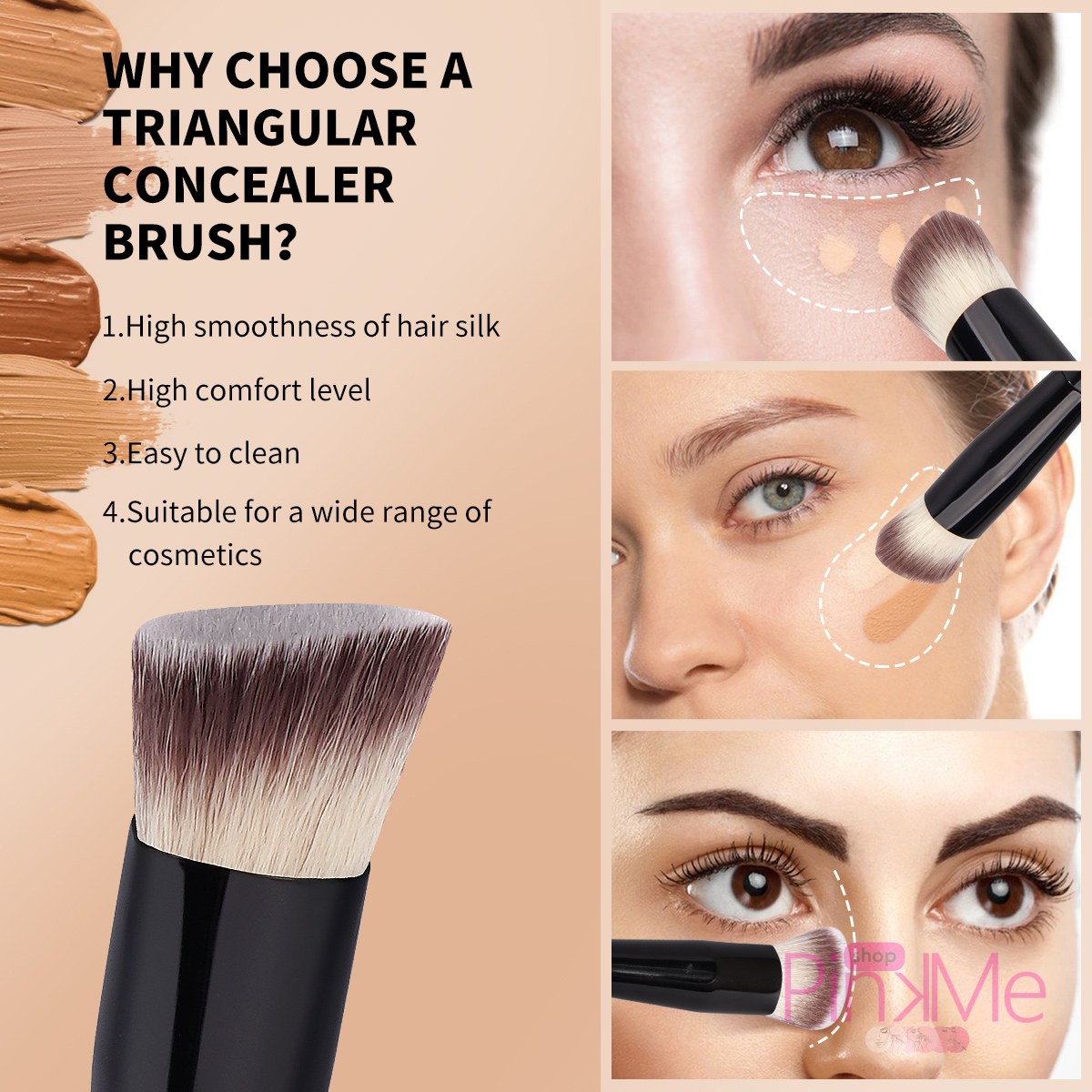 MAANGE Professionnal Triangle Concealer Brush MAANGE Professionnal Triangle Concealer Brush
