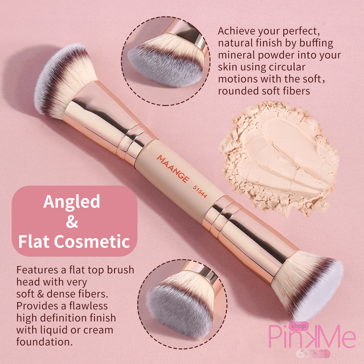 MAANGE MakeUp Brush SET Artiste De 4 Pièces Double