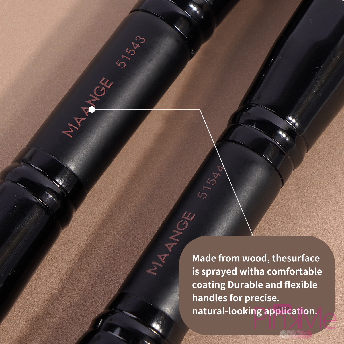 MAANGE MakeUp Brush SET Artiste De 4 Pièces Double