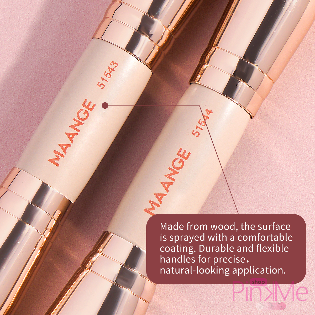 MAANGE MakeUp Brush SET Artiste De 4 Pièces Double