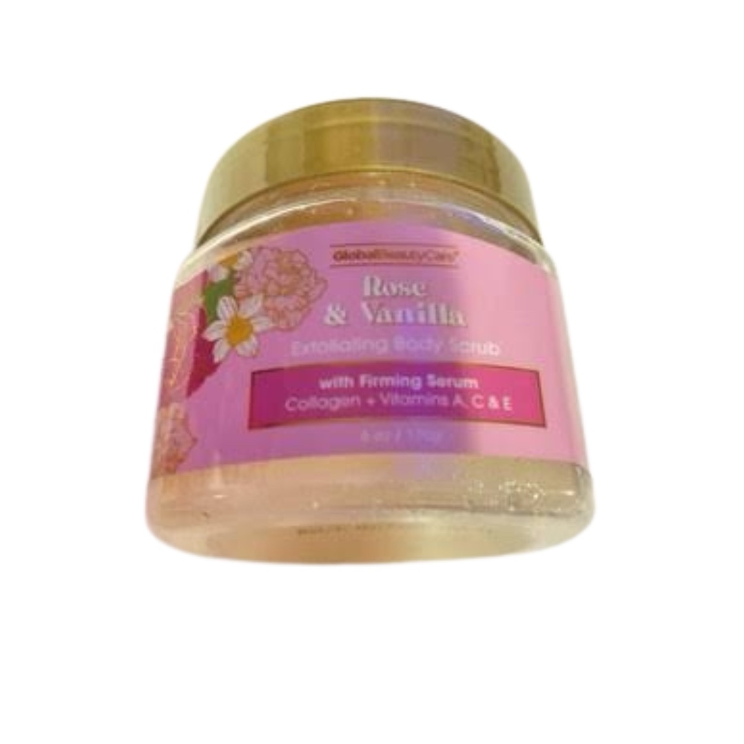Global Beauty Care Gommage Corporel Exfoliant A La Rose Et A la Vanille