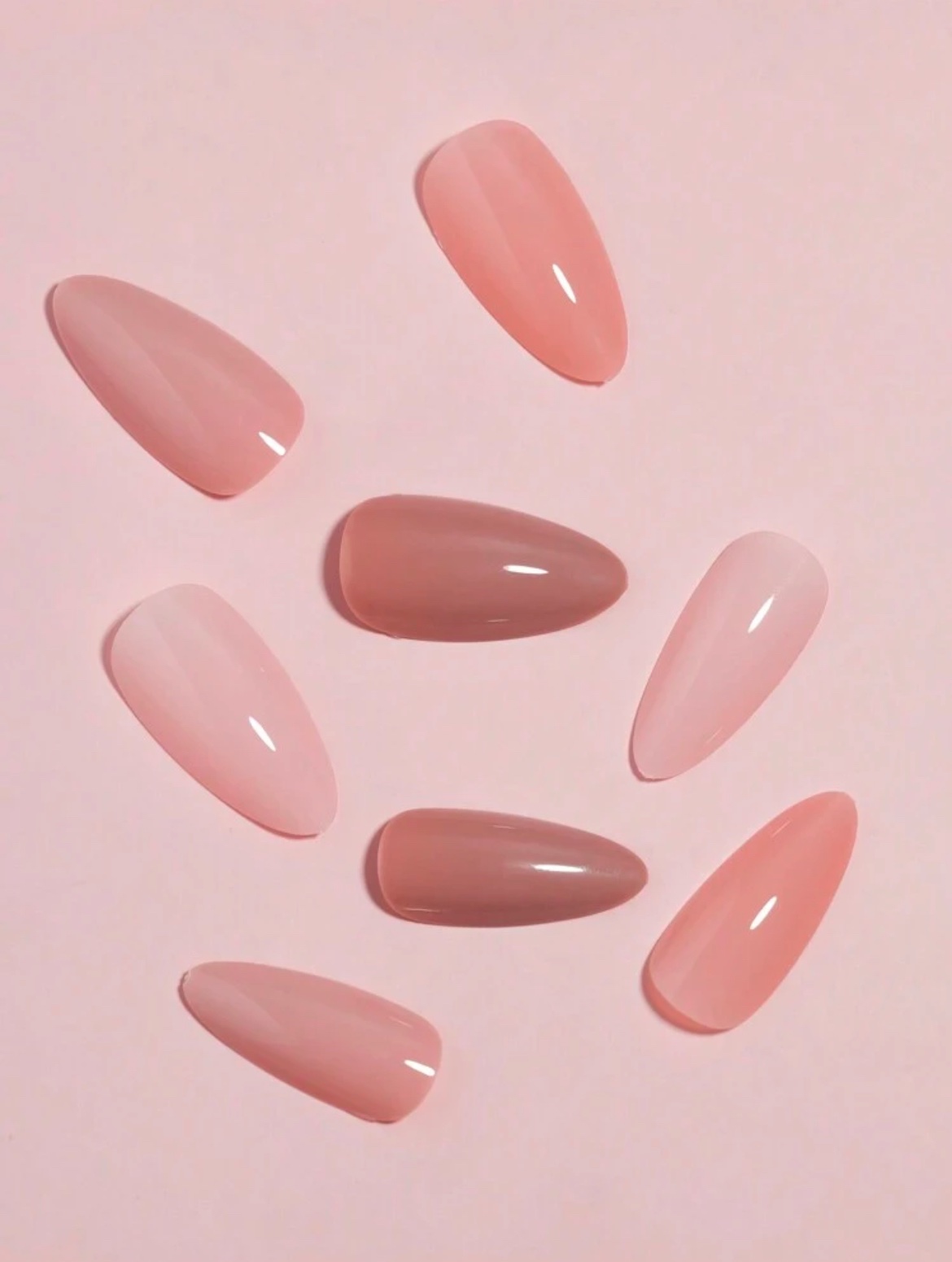 VV MEIJIAER Press-On Nails 96 Pièces Réutilisables Amande Moyenne (Série Dégradés Brun à Rose Clair) + Feuille Adhésive + Mini Lime - ZJ251 VV MEIJIAER Press-On Nails 96 Pièces Réutilisables Amande Moyenne (Série Dégradés Brun à Rose Clair) + Feuille Adhésive + Mini Lime - ZJ251