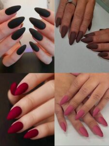 VV MEIJIAER Press-On Nails 96 Pièces Réutilisables Amande Moyenne (4 Couleurs Mates Dégradées) + Feuille Adhésive + Mini Lime - ZJ254 VV MEIJIAER Press-On Nails 96 Pièces Réutilisables Amande Moyenne (4 Couleurs Mates Dégradées) + Feuille Adhésive + Mini Lime - ZJ254