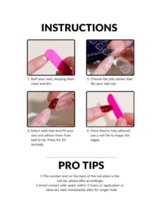 VV MEIJIAER Press-On Nails 30 Pièces Réutilisables Stiletto Longue (Rouge Vampire) + Feuille Adhésive + Mini Lime - ZJ202 VV MEIJIAER Press-On Nails 30 Pièces Réutilisables Stiletto Longue (Rouge Vampire) + Feuille Adhésive + Mini Lime - ZJ202