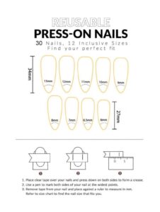 VV MEIJIAER Press-On Nails 30 Pièces Réutilisables Stiletto Longue (Rouge Vampire) + Feuille Adhésive + Mini Lime - ZJ242
