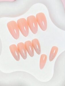 VV MEIJIAER Press-On Nails 24 Pièces Amande Longue (Rose) + Feuille Adhésive + Mini Lime - ZJ377 VV MEIJIAER Press-On Nails 24 Pièces Amande Longue (Rose) + Feuille Adhésive + Mini Lime - ZJ377