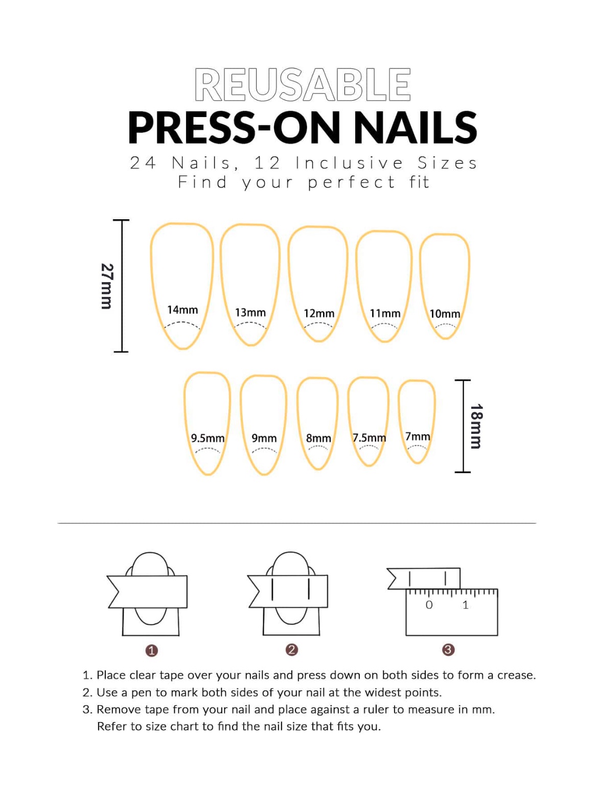 VV MEIJIAER Press-On Nails 24 Pièces Amande Longue (Rose) + Feuille Adhésive + Mini Lime - ZJ377 VV MEIJIAER Press-On Nails 24 Pièces Amande Longue (Rose) + Feuille Adhésive + Mini Lime - ZJ377