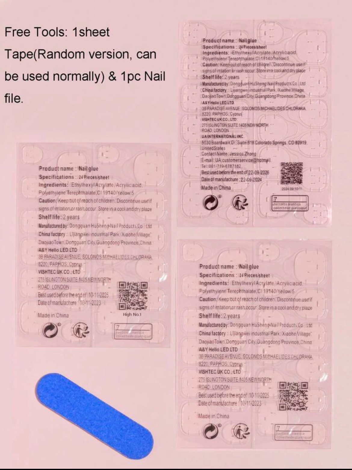 VV MEIJIAER Press-On Nails 24 Pièces Carrés Longue (Doré Effet Mirroir) + Feuille Adhésive + Mini Lime - ZJ341 VV MEIJIAER Press-On Nails 24 Pièces Carrés Longue (Doré Effet Mirroir) + Feuille Adhésive + Mini Lime - ZJ341