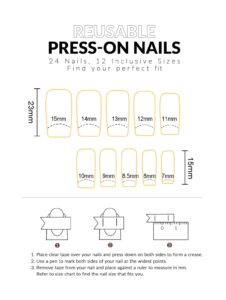 VV MEIJIAER Press-On Nails 24 Pièces Carrés Longue (Aurora Effet Mirroir) + Feuille Adhésive + Mini Lime - ZJ329 VV MEIJIAER Press-On Nails 24 Pièces Carrés Longue (Aurora Effet Mirroir) + Feuille Adhésive + Mini Lime - ZJ329