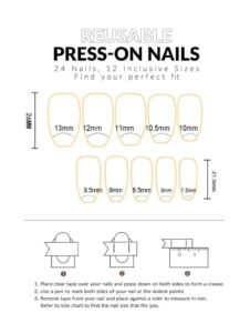 VV MEIJIAER Press-On Nails 24 Pièces Coffin Longue (French Dessin Fleurs) + Feuille Adhésive + Mini Lime - ZJ212 VV MEIJIAER Press-On Nails 24 Pièces Coffin Longue (French Dessin Fleurs) + Feuille Adhésive + Mini Lime - ZJ212