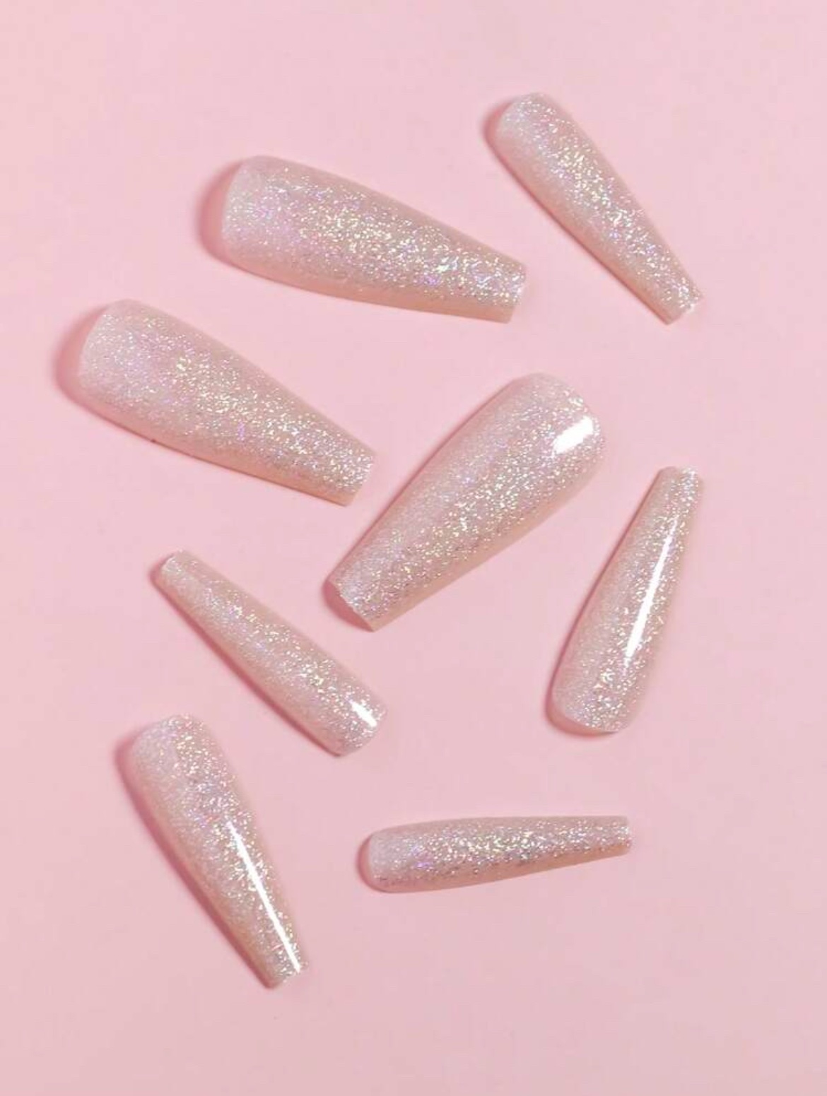 img_1382 VV MEIJIAER Press-On Nails 20 Pièces Coffin Long (Tabac Chrome) + Feuille Adhésive + Mini Lime - ZJ593