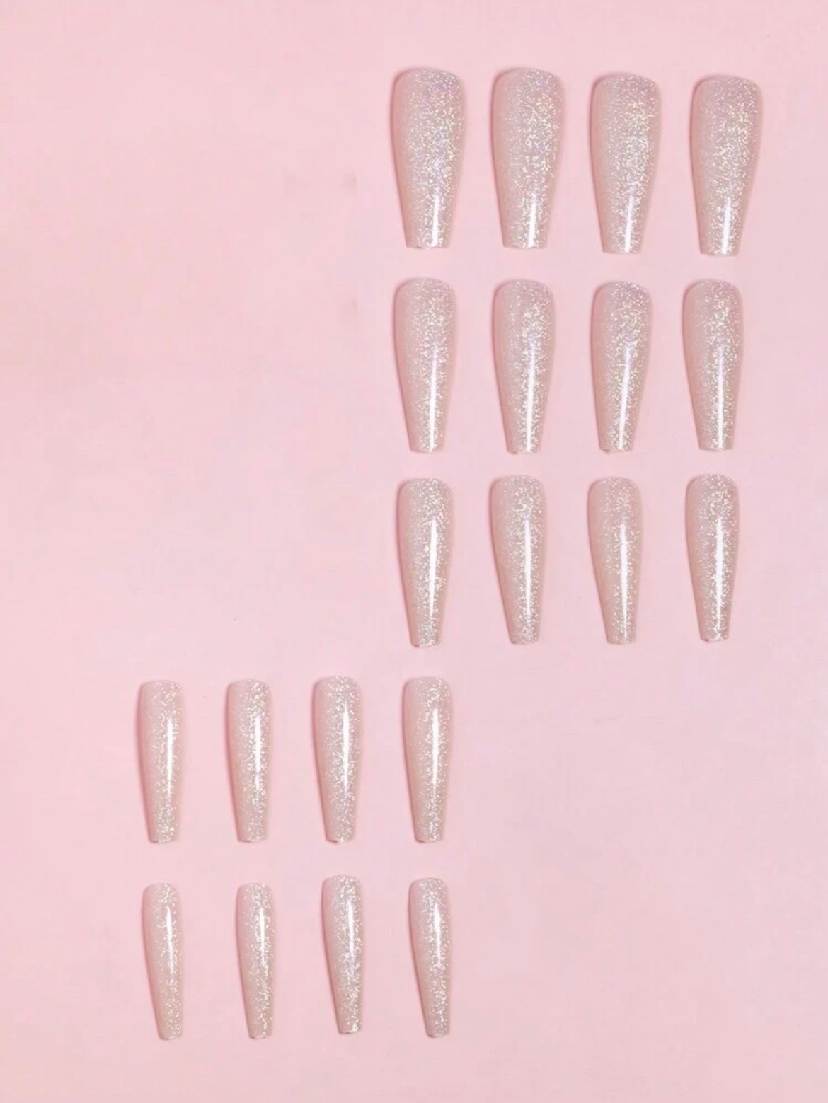 img_1383 VV MEIJIAER Press-On Nails 20 Pièces Coffin Long (Tabac Chrome) + Feuille Adhésive + Mini Lime - ZJ593