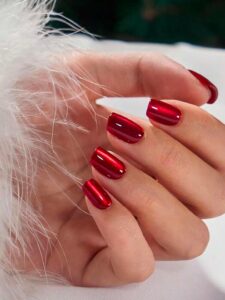 VV MEIJIAER Press-On Nails 30 Pièces Réutilisables Moyen (Rouge) + Feuille Adhésive + Mini Lime - ZJ290 VV MEIJIAER Press-On Nails 30 Pièces Réutilisables Moyen (Rouge) + Feuille Adhésive + Mini Lime - ZJ290