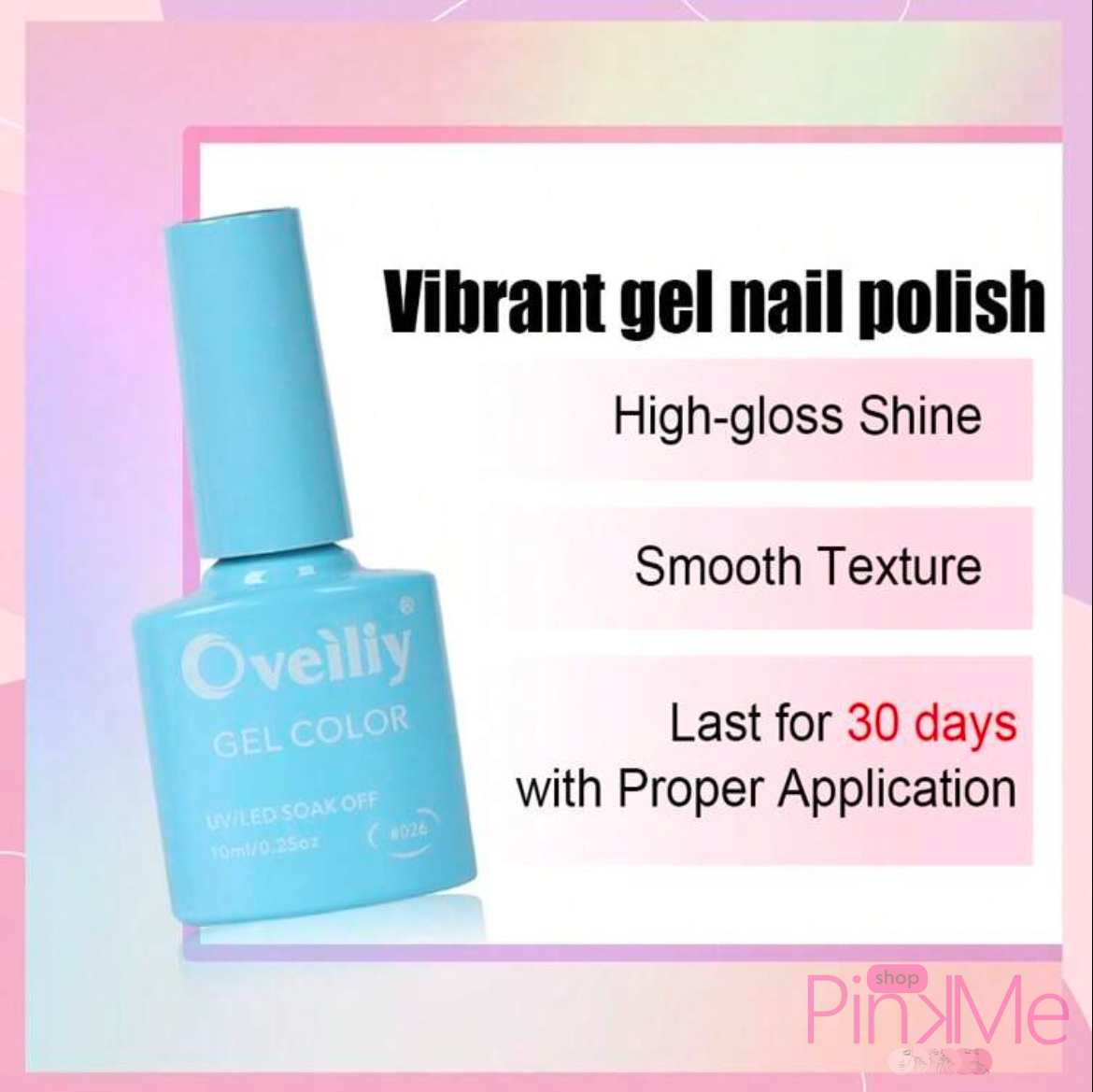 Oveiliy Gel De Vernis à Ongles 10ml Bleu Ciel 026