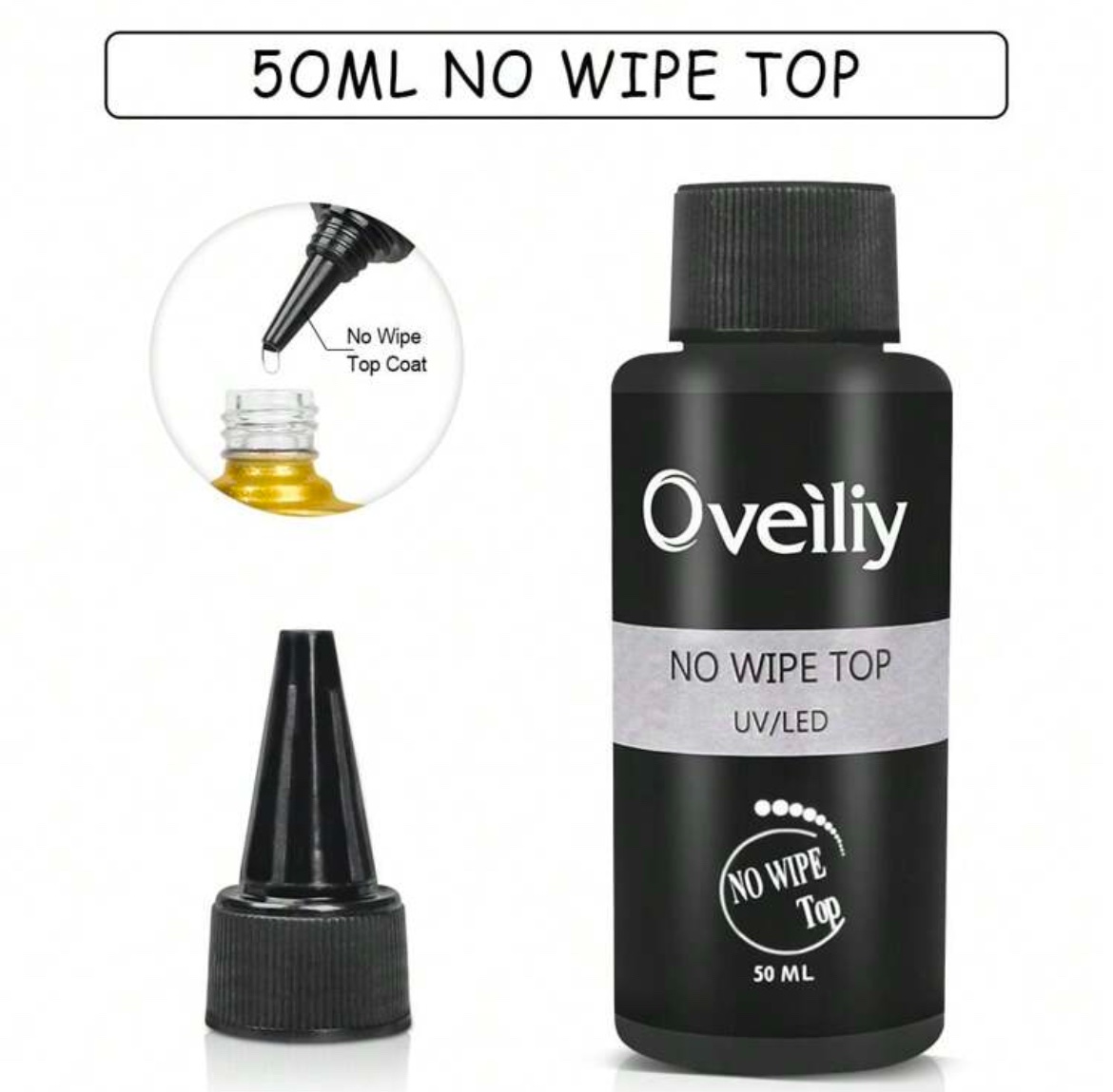 Oveiliy Top Coat No Wipe