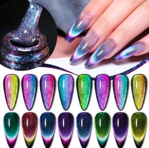 XEIJAYI Kit 8 Vernis Gel Magnétique