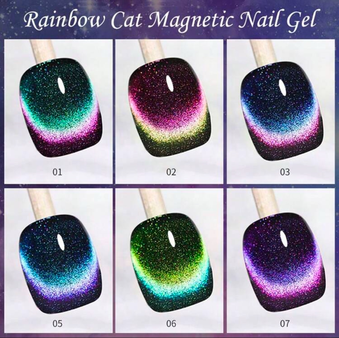 XEIJAYI Kit 8 Vernis Gel Magnétique