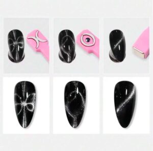 SH FULL BEAUTY Aimant ongles œil de chat 3 en 1