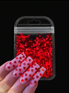 SH Paillettes Ongles Cœur 1 paquet