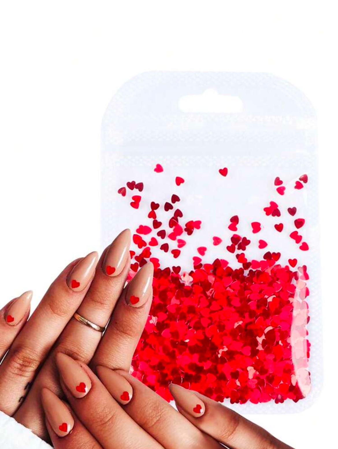 SH Paillettes Ongles Cœur 1 paquet