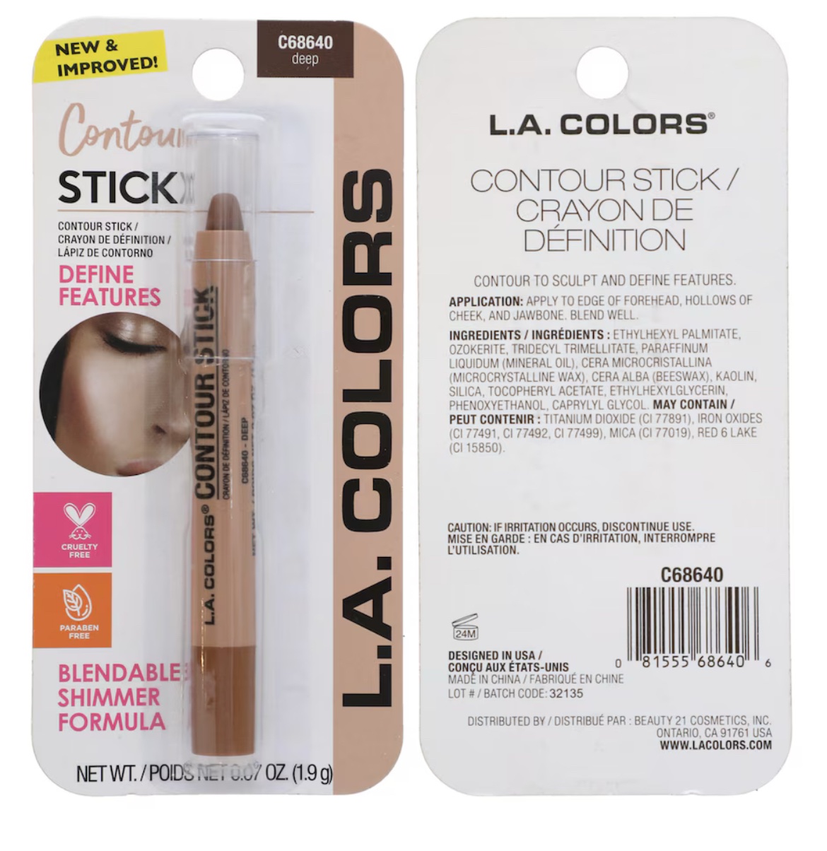 L.A.Colors Contour Stick Deep