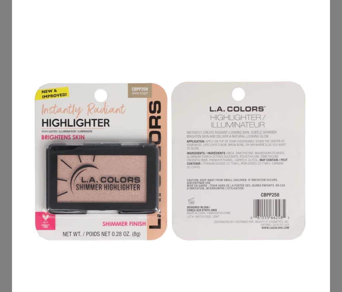 L.A.Colors Shimmer Highlighter Shine Bright