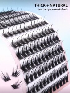 img_2122 MAGEFY 154 Clusters De Faux Cils Individuels Avec Colle Et Pince Courbée (MGY7598-3+TZ)