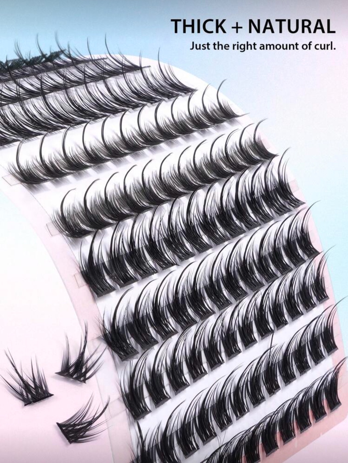 img_2122 MAGEFY 154 Clusters De Faux Cils Individuels Avec Colle Et Pince Courbée (MGY7598-3+TZ)