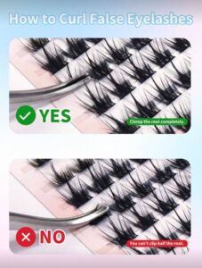 img_2127 MAGEFY 154 Clusters De Faux Cils Individuels Avec Colle Et Pince Courbée (MGY7598-3+TZ)