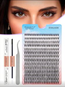 img_2129 MAGEFY 280 Grappes De Faux Cils Individuels Avec Colle Et Pince Courbée (MGY7598-6+TZ)